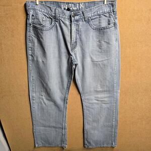 Helix Mens Jeans Size 38x32 Relaxed Boot Embroidered Wide Leg Y2K